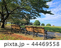 青い空と公園のベンチ　 44469558