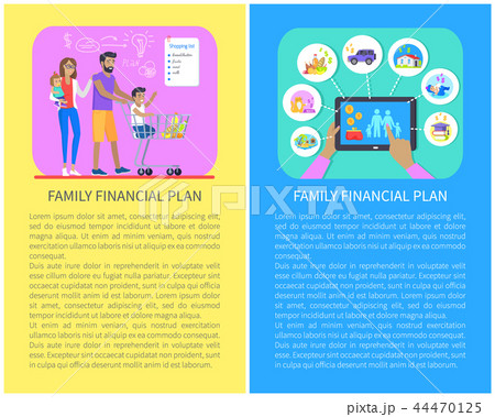 Family Financial Plan Idea Vector Illustration 44470125