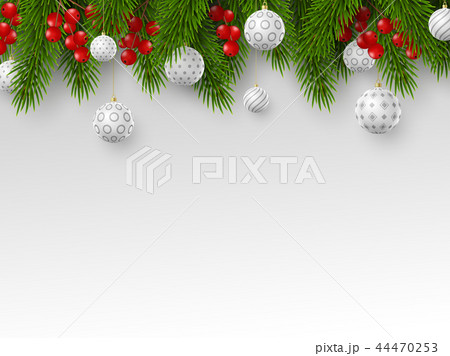 Christmas and New Year holiday design. 44470253