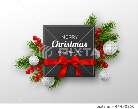 Christmas and New Year holiday design. 44470256