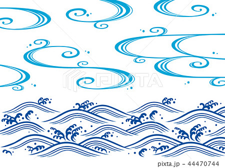 水紋 和柄 イラスト