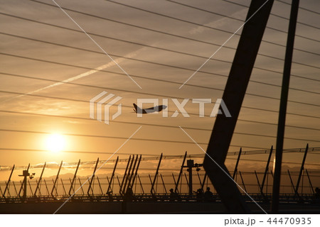 夕陽の飛行機 夕陽の飛行機 44470935