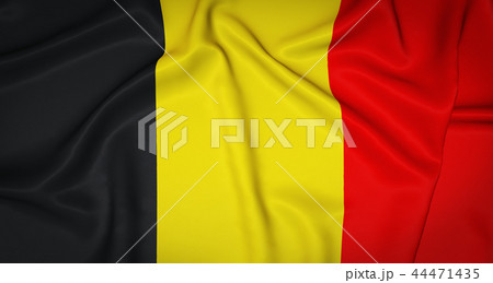 Belgium National Flag 3D Background Belgium National Flag 3D Background 44471435