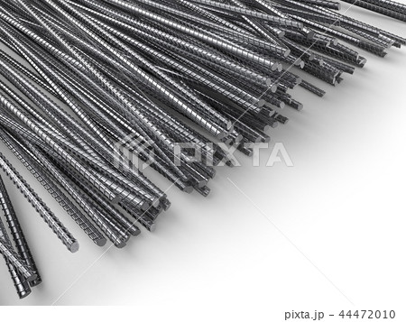 Steel Reinforcement Rebars with White Copy Space Steel Reinforcement Rebars with White Copy Space 44472010
