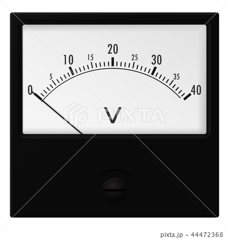 Black voltmeter 44472368