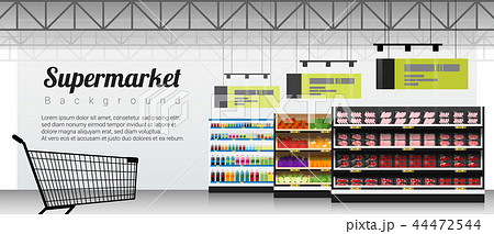 Modern supermarket background 44472544