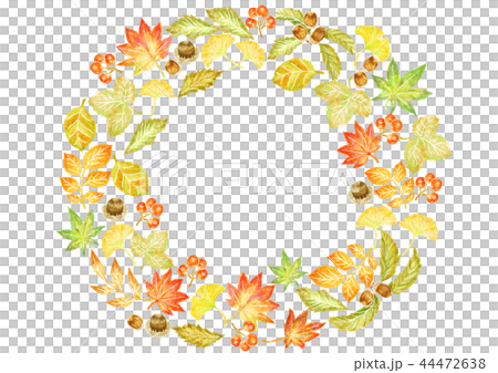 秋のイメージのリース 44472638