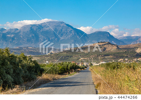 Mountain landscape near Pompia, Crete island 44474266