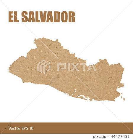 Detailed map of Salvador cut out of craft paper 44477452