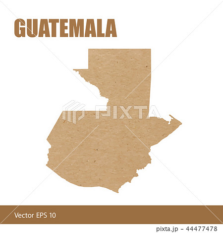 Detailed map of Guatemala cut out of craft paper 44477478