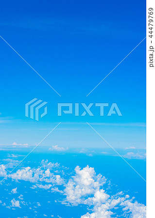飛行機から見た空　日本上空 44479769