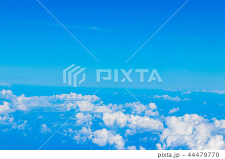 飛行機から見た空　日本上空 44479770