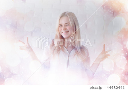 cute teenage girl / portrait of a fun beautiful girl, youth, teenager girl cute teenage girl / portrait of a fun beautiful girl, youth, teenager girl 44480441