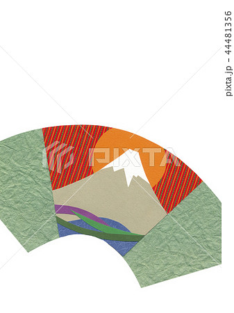 扇面　富士山 44481356