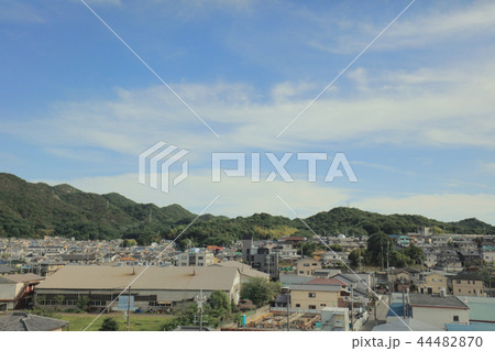 View through tram window of the country side 44482870