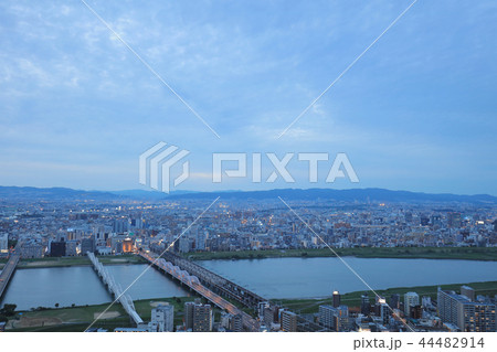 Osaka city skyline from Umeda Sky building Osaka city skyline from Umeda Sky building 44482914