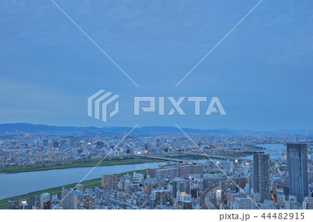 Osaka city skyline from Umeda Sky building Osaka city skyline from Umeda Sky building 44482915