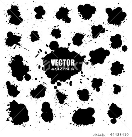 Set of splash watercolor, Splash watercolor spray  44483410