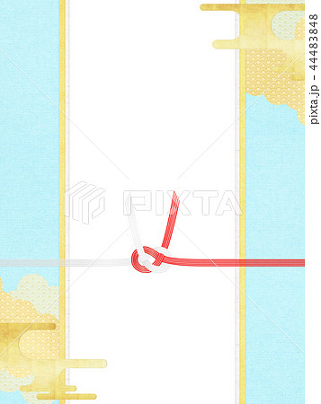 和-和柄-和風-背景-金箔-雲-霞-のし紙-水引-ご祝儀袋 44483848