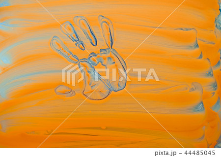 hand print on glass hand print on glass 44485045