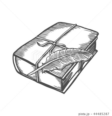 illustration of old book. 44485287