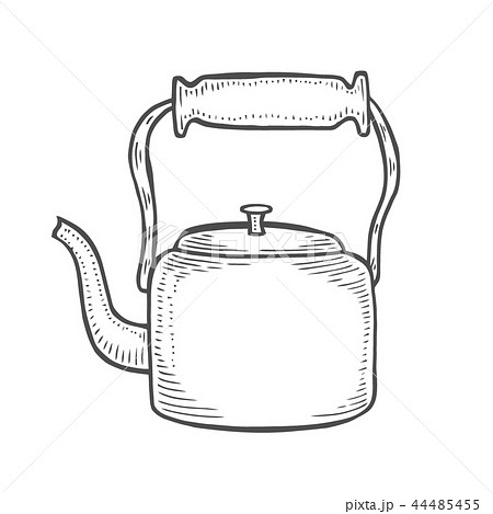 Vintage metallic kettle 44485455