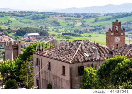 landscape from Gradara Castle, italy landscape from Gradara Castle, italy 44487041