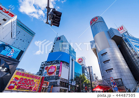 渋谷 道玄坂の街並み 渋谷 道玄坂の街並み 44487505