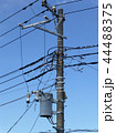 電柱 電線 変圧器 44488375
