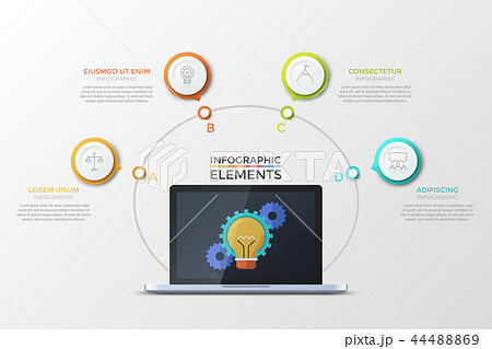 Modern Infographic Vector Template 44488869