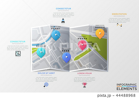 Modern Infographic Vector Template 44488968