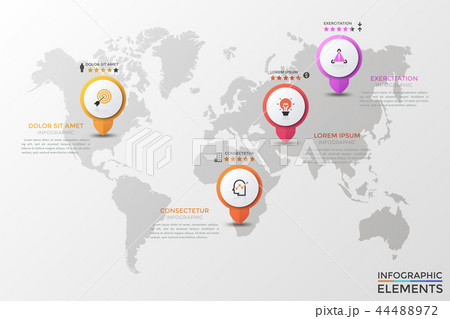 Modern Infographic Vector Template Modern Infographic Vector Template 44488972