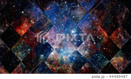 Colorful space nebula. Elements of this image furnished by NASA. 44490487