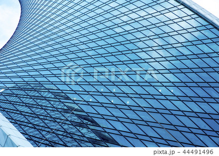 Wall of office building - architectural background Wall of office building - architectural background 44491496