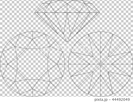 Diamond brilliant cut - Stock Illustration [44492049] - PIXTA