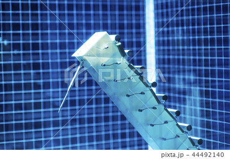 Electronic three dimensional plastic printer during work , 3D printer, 3D printing 44492140