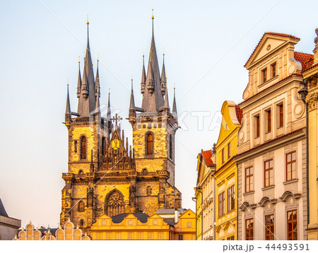 Church of Our Lady before Tyn at Old Town square, Czech: Staromestske namesti, in Prague, Czech 44493591