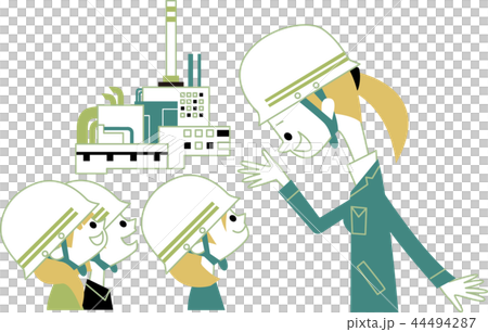 工場見学のイラスト素材