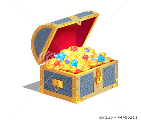 Treasure Gold and Jewelry Vector Illustration Treasure Gold and Jewelry Vector Illustration 44496211