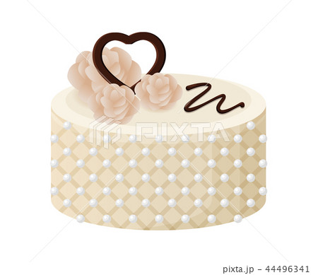 Beatiful White Pie Banner Vector Illustration 44496341