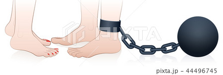 Prison Ball And Chain Love Couple Feet 44496745