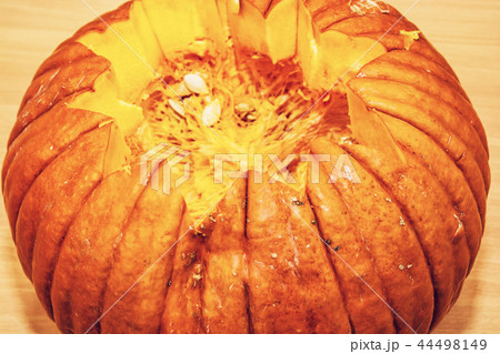 Halloween carved pumpkin, red filter Halloween carved pumpkin, red filter 44498149