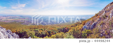 Panoramic view of the Nitra city from Zobor hill Panoramic view of the Nitra city from Zobor hill 44498244