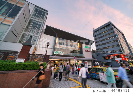 日本の東京都市景観 田端駅など、街並みを望む 日本の東京都市景観 田端駅など、街並みを望む 44498411