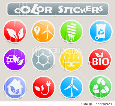 alternative energy color stickers 44498924