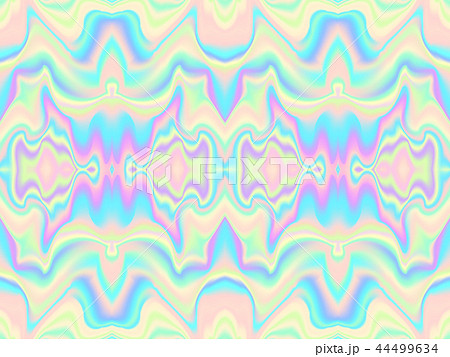 Holographic waves seamless pattern. Vector illustration 44499634