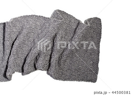 knitted grey scarf 44500381