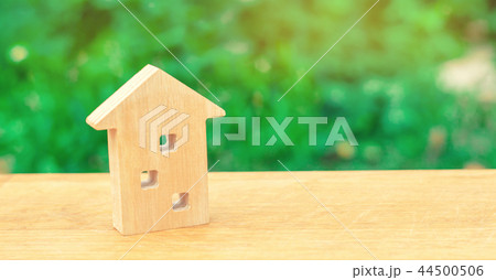 miniature wooden house. real estate concept. miniature wooden house. real estate concept. 44500506