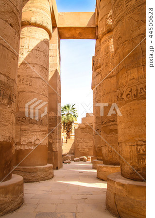 Ruins of the beautiful ancient temple in Luxor. Ruins of the beautiful ancient temple in Luxor. 44500628
