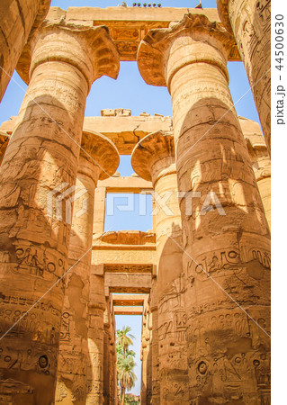 Ruins of the beautiful ancient temple in Luxor. Ruins of the beautiful ancient temple in Luxor. 44500630